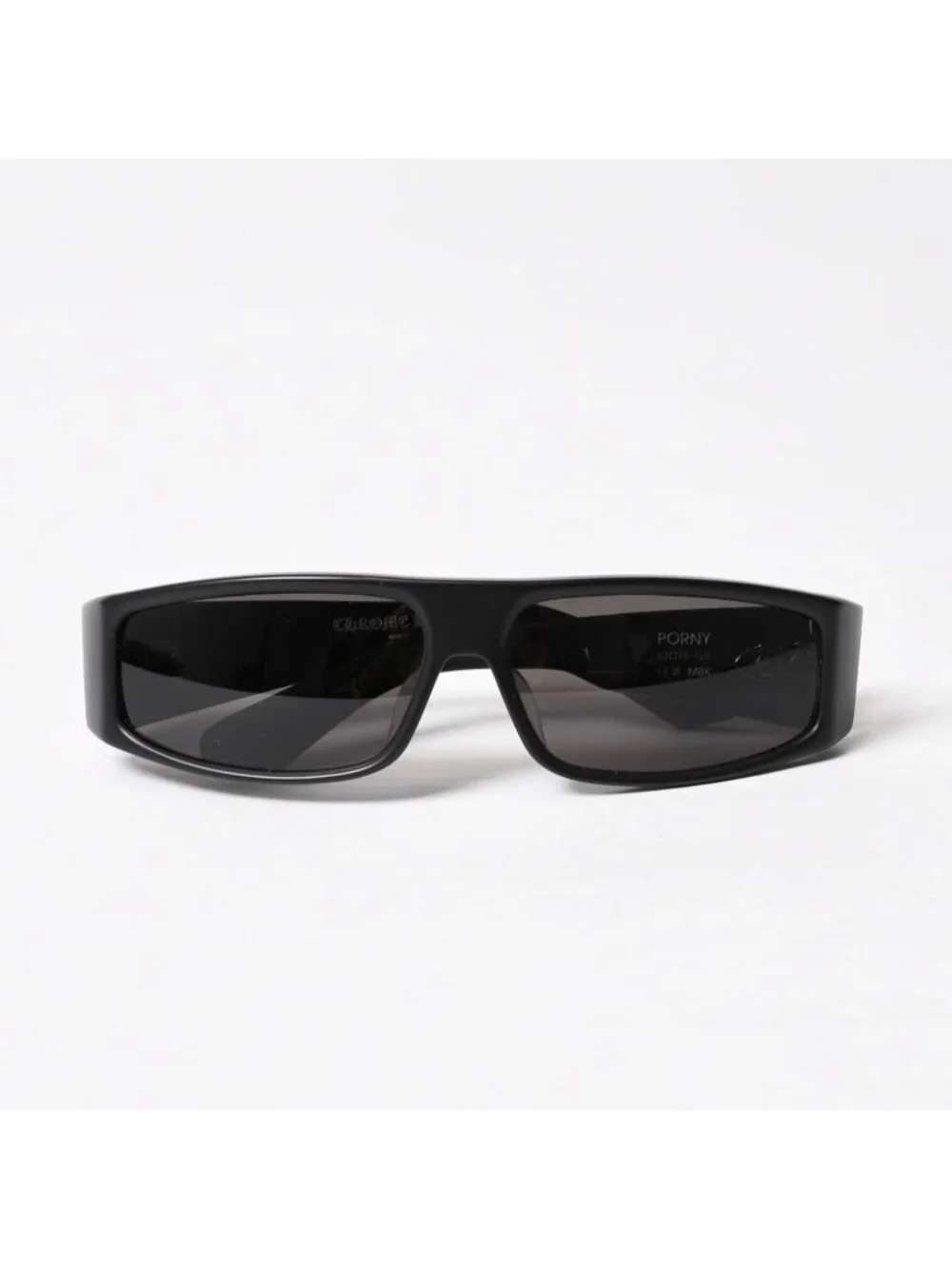 Chrome Hearts Porny Sunglasses Acetate 925 Sterling Silver Black Eyewear